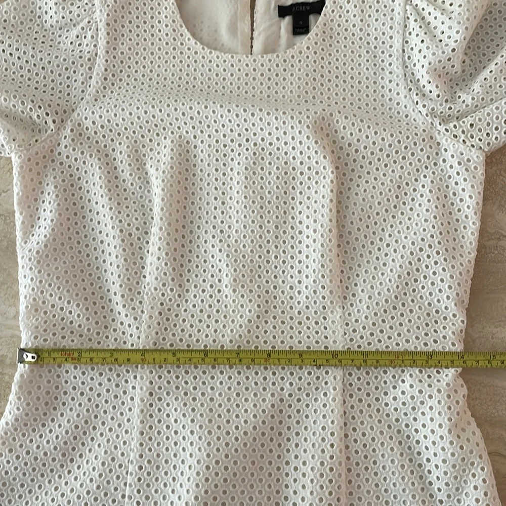 J. Crew Flutter Sleeve Eyelet Dress - Picture 11 of 14